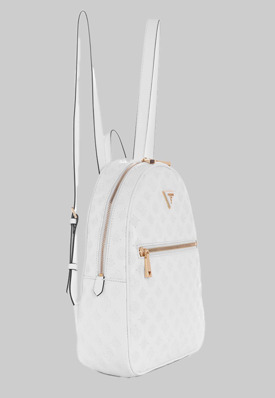 Mochila Guess Vikky Backpack Whi Blanco-1