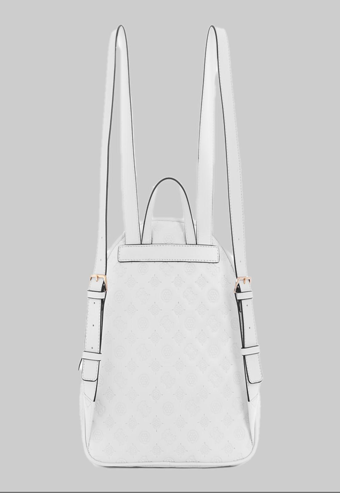Mochila Guess Vikky Backpack Whi Blanco-2