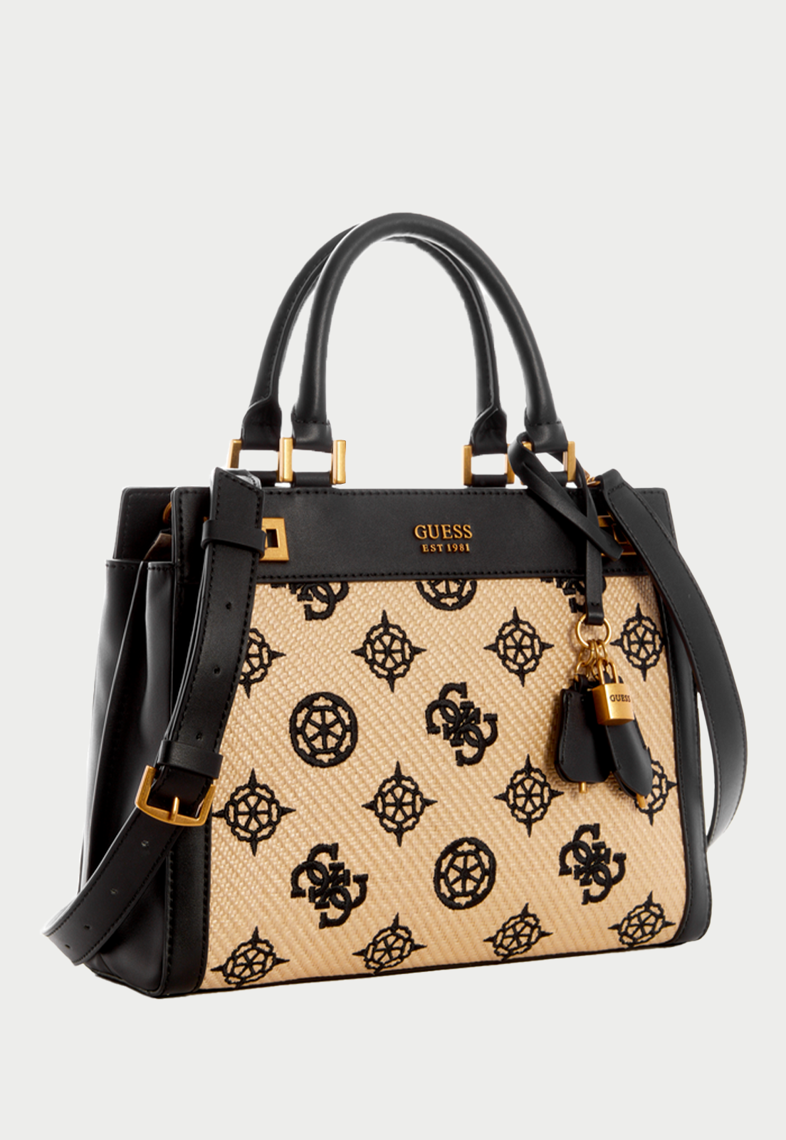 Cartera Katey Luxury Satchel Ntb Negro Guess-1