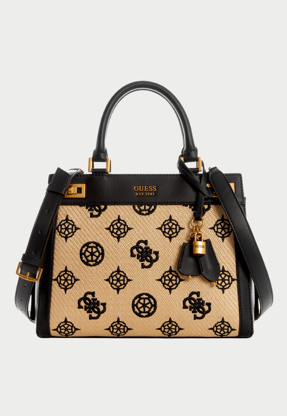 Cartera Katey Luxury Satchel Ntb Negro Guess-0