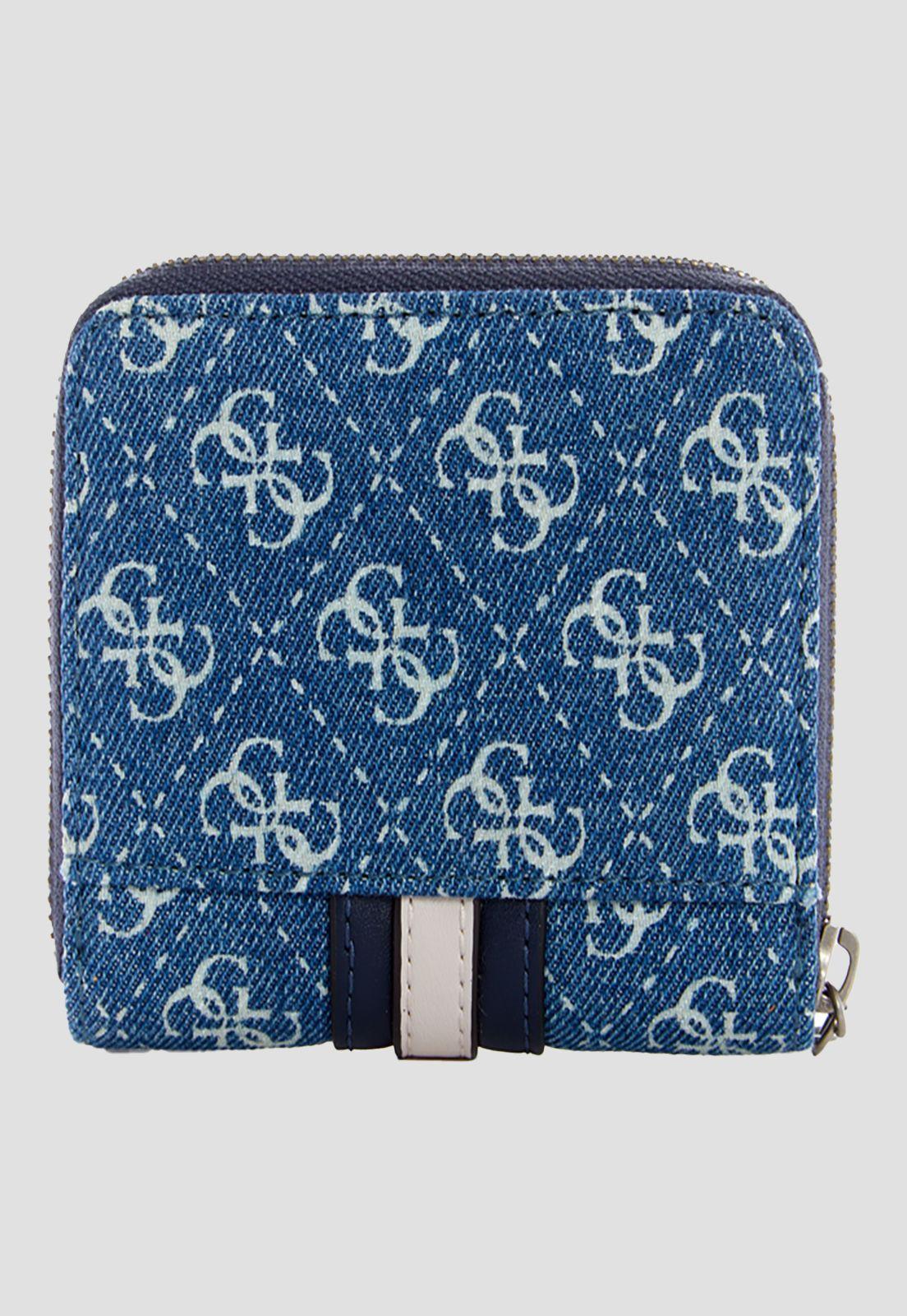 Billetera Kasinta Slg Small Around Denim Guess-1