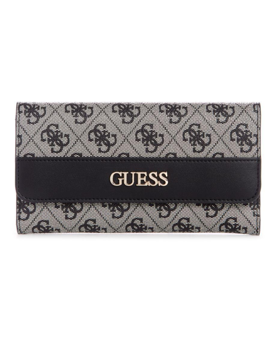 Billetera Guess Sosie Slg Multi Clutch Bla Negro Tu-0