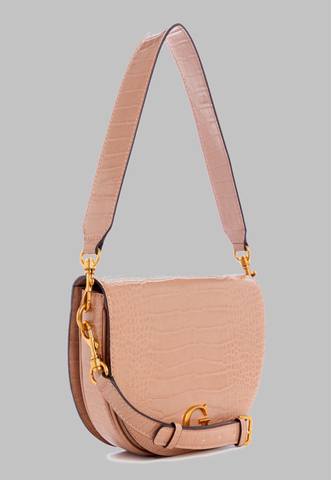 Cartera Guess Danna Saddle Bag Cam Café-1