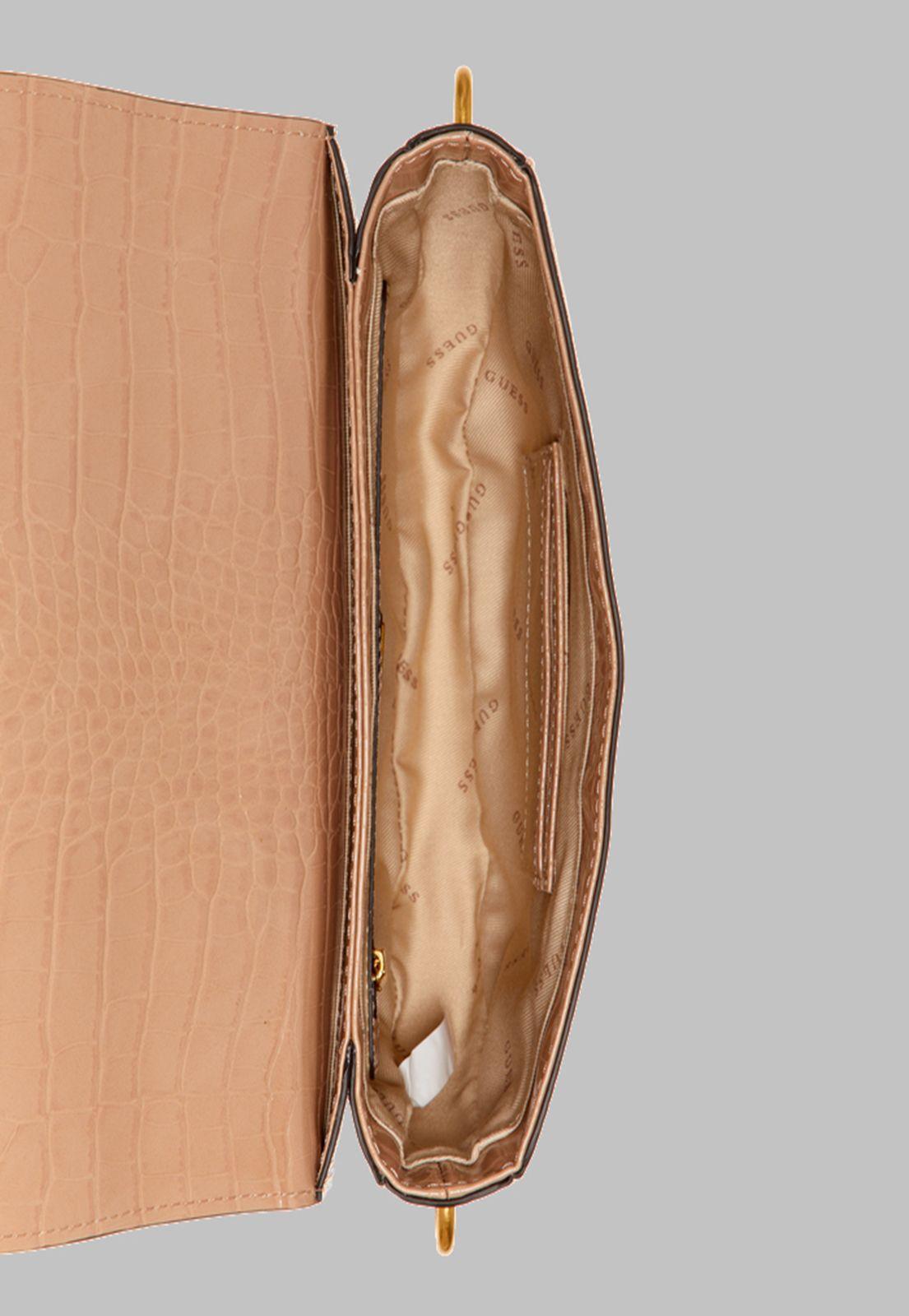 Cartera Guess Danna Saddle Bag Cam Café-3