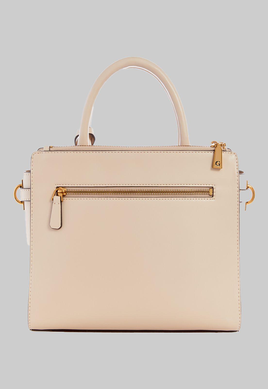 Cartera Guess Ginevra Elite Society Satchel Lgr Crema-2