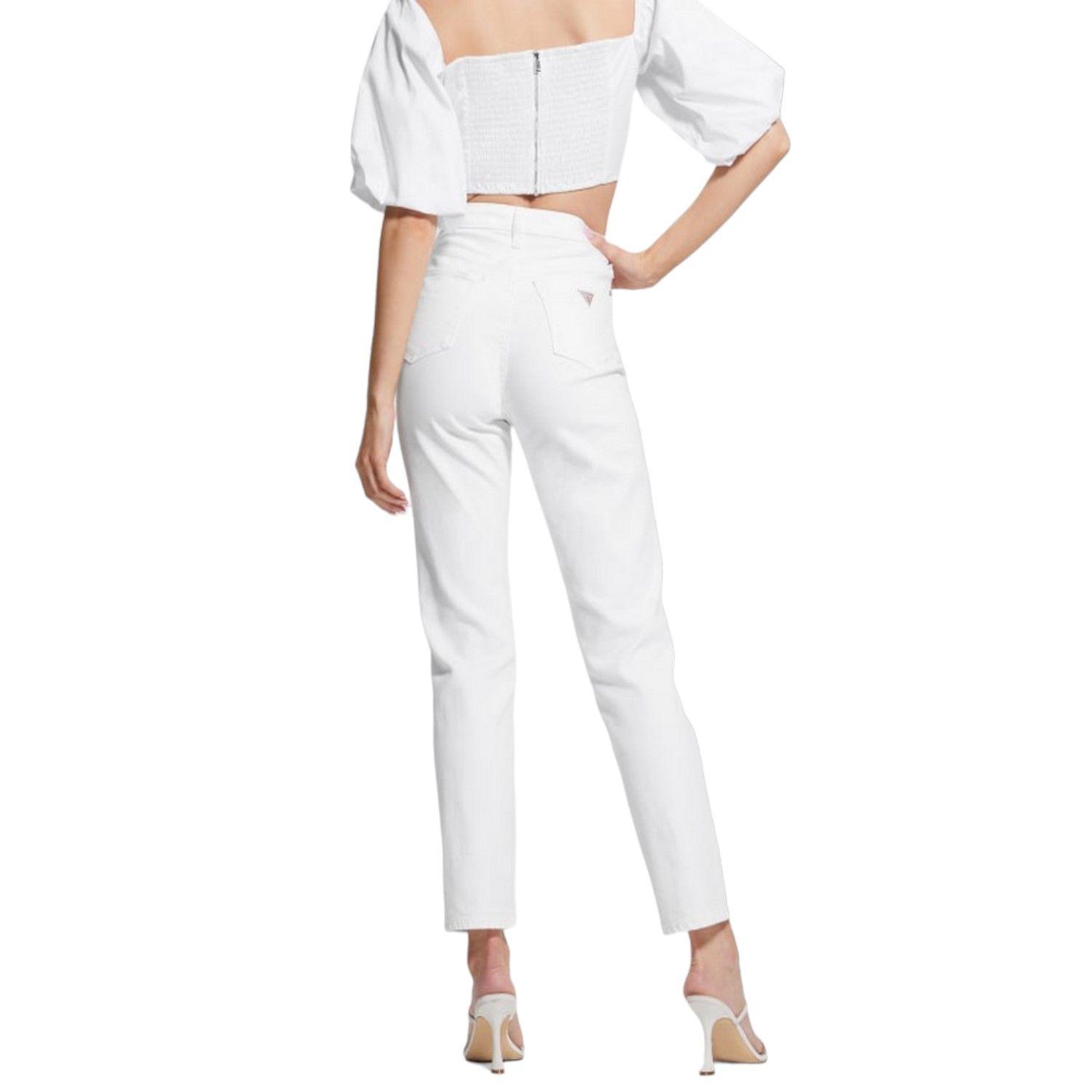 Jeans Guess Mom Jean G011 Blanco-2