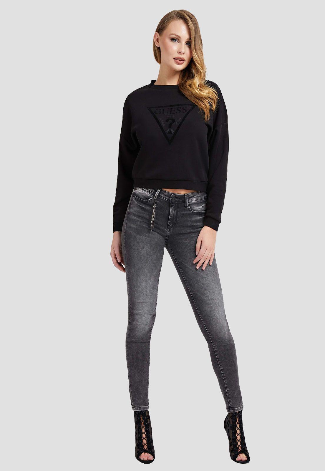 Poleron Guess Juliane Sweatshirt Jblk-1