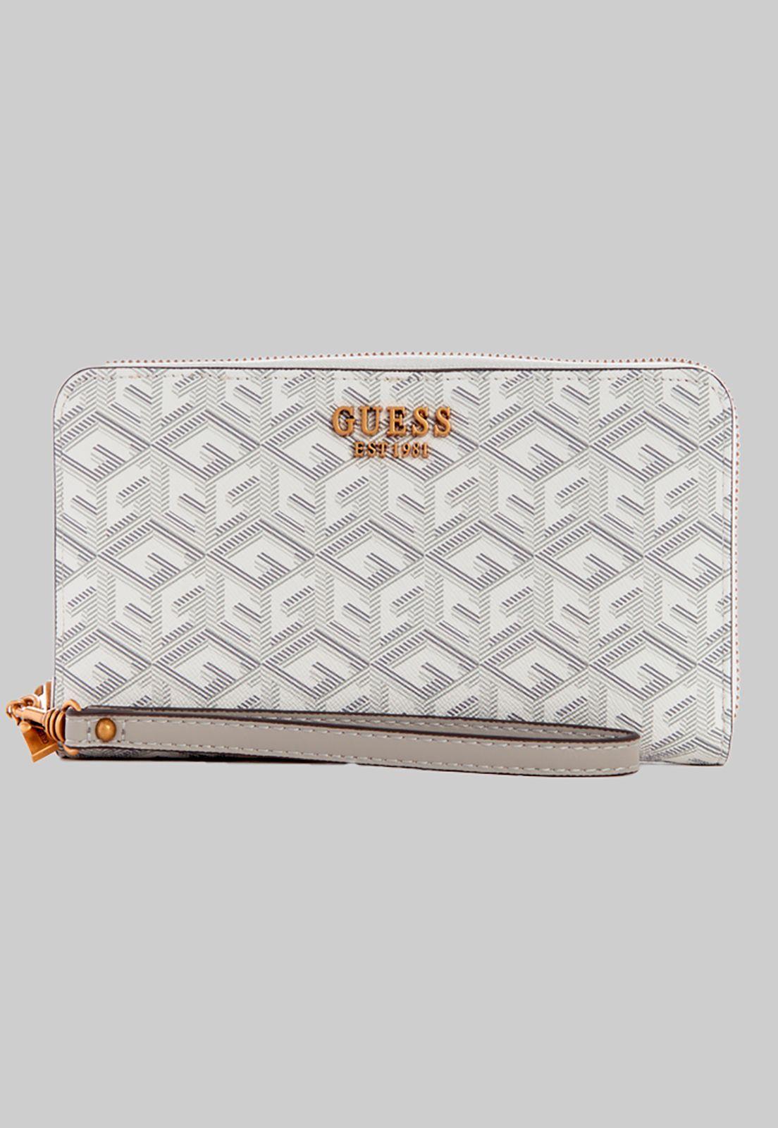 Billetera Laurel Slg Large Zip Around Blanco Guess-0