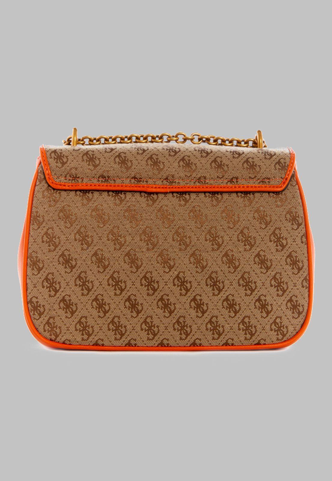Cartera Guess Aviana Convertible Xbody Flap Lto Naranjo-3