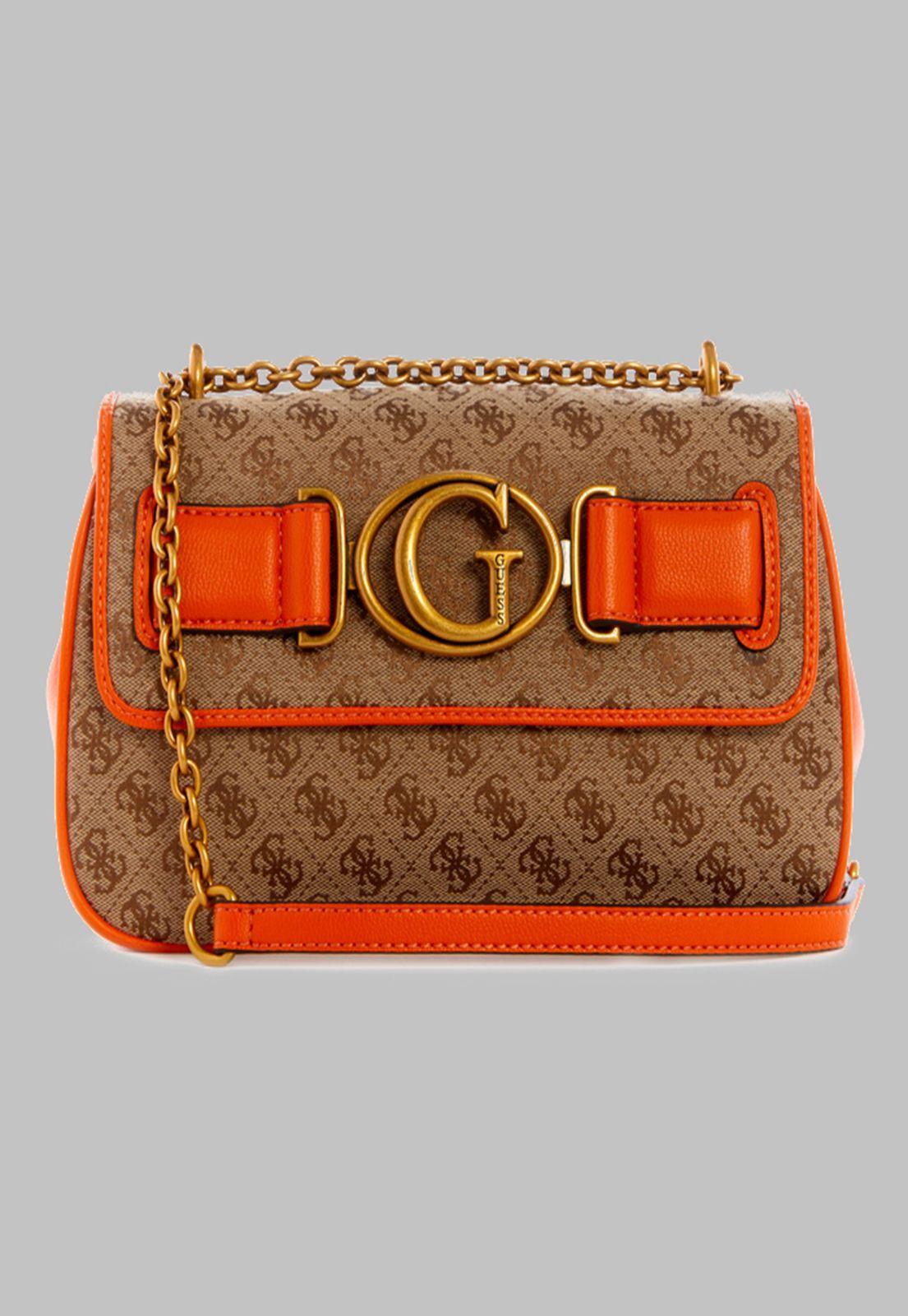 Cartera Guess Aviana Convertible Xbody Flap Lto Naranjo-0