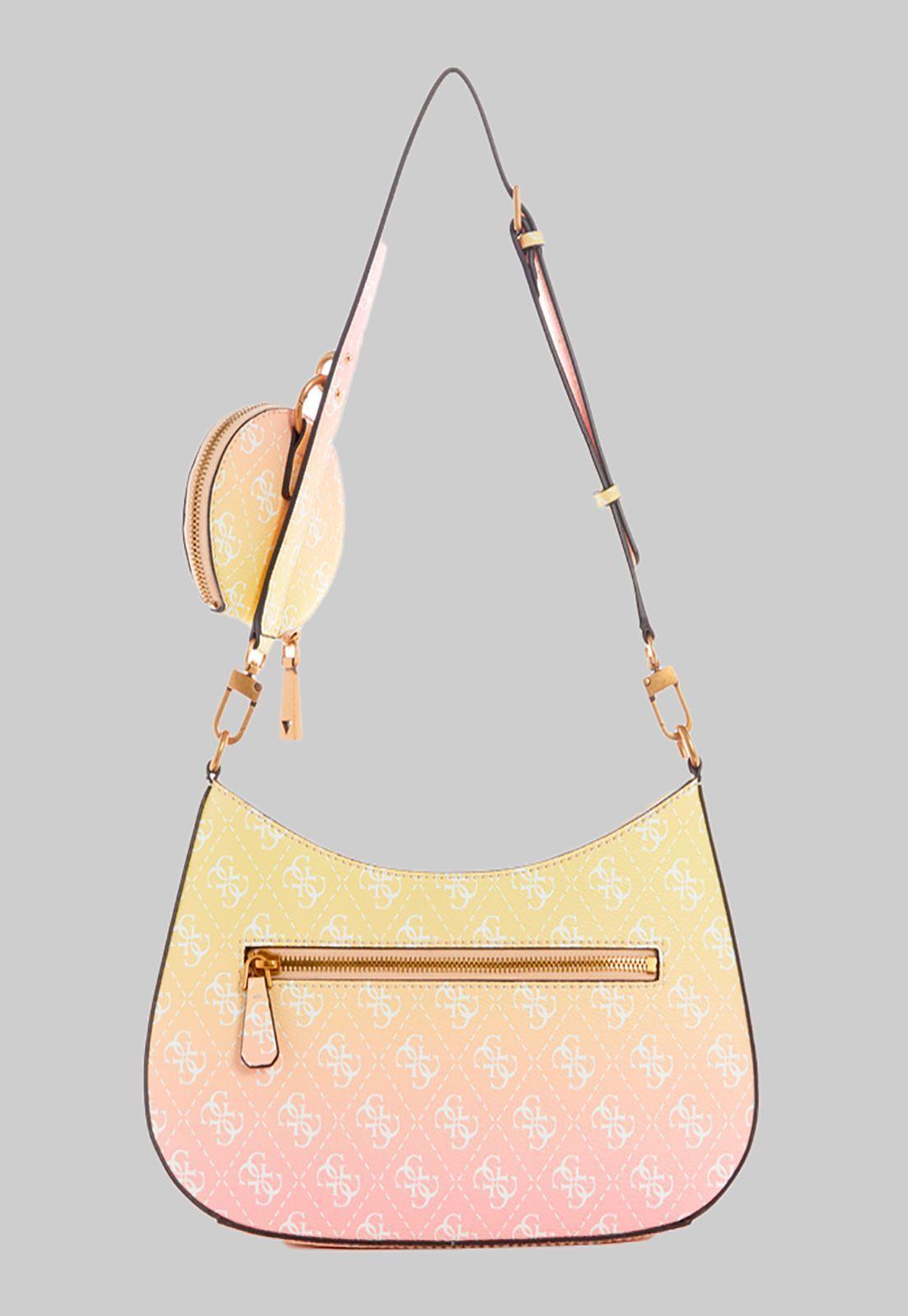 Cartera Alexie Top Zip Shoulder Yol Amarillo Guess-2
