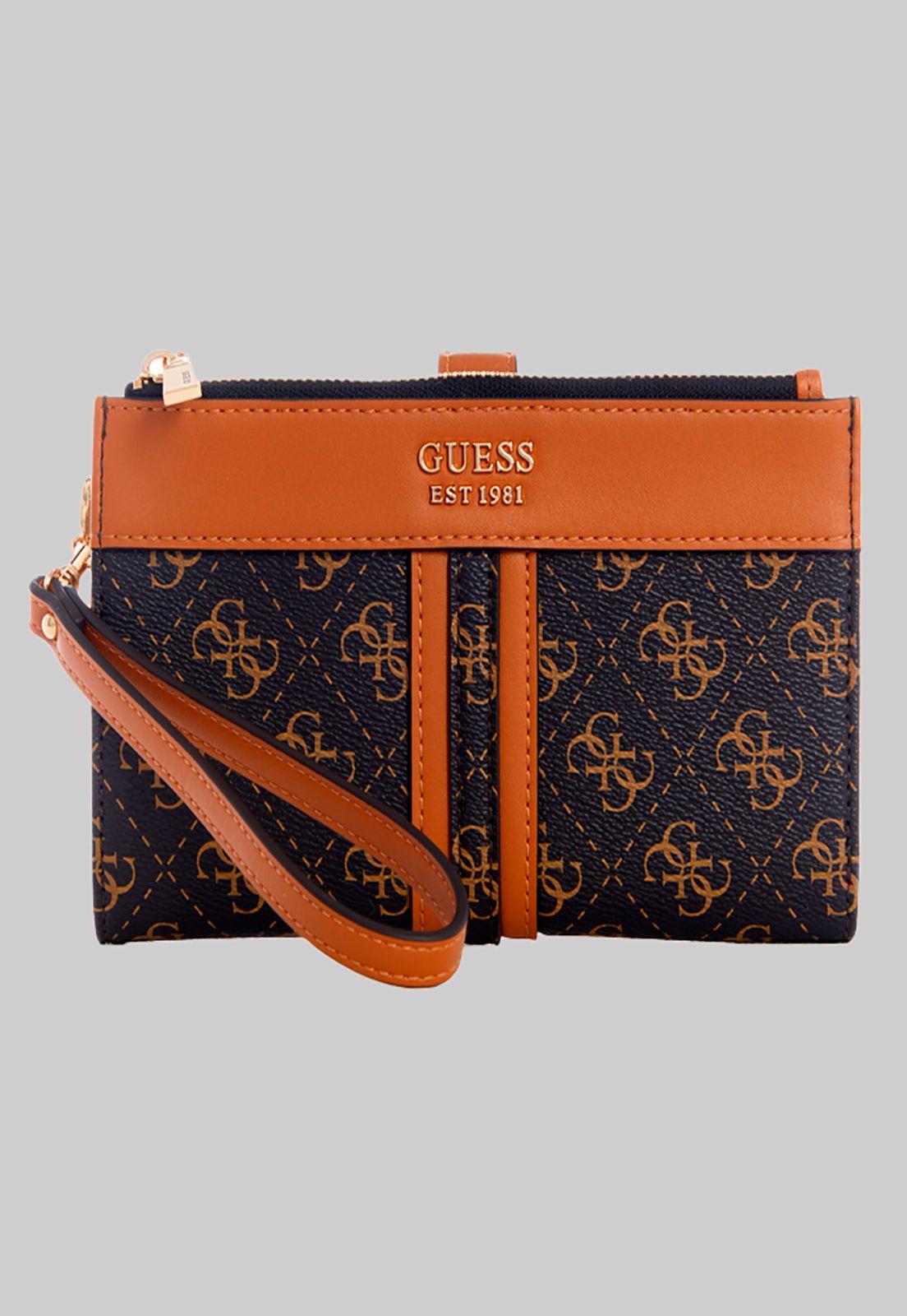 Billetera Kasinta Slg Dbl Zip Organizer Café Guess-0