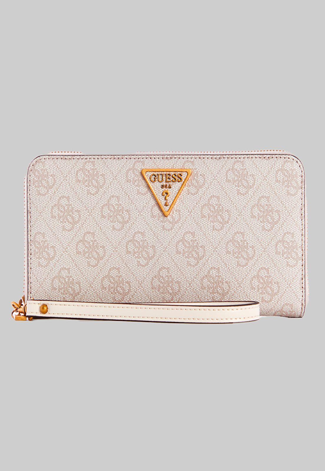 Billetera Laurel Slg Large Zip Around Crema Guess-0