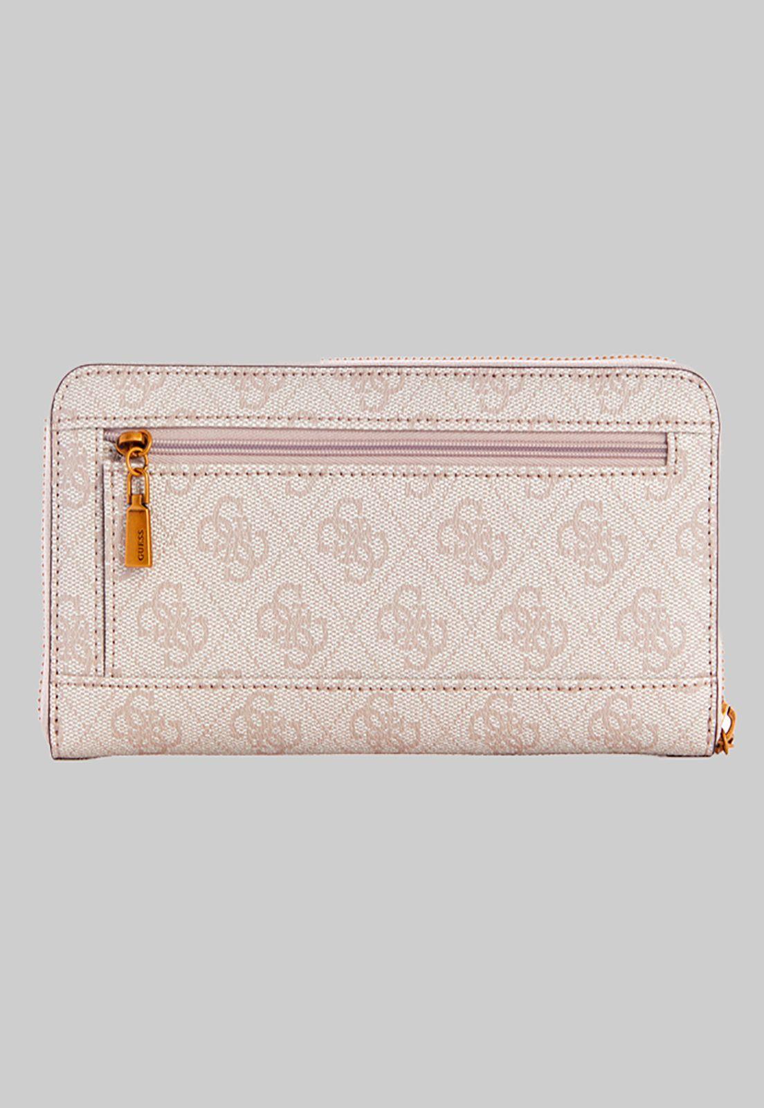 Billetera Laurel Slg Large Zip Around Crema Guess-1