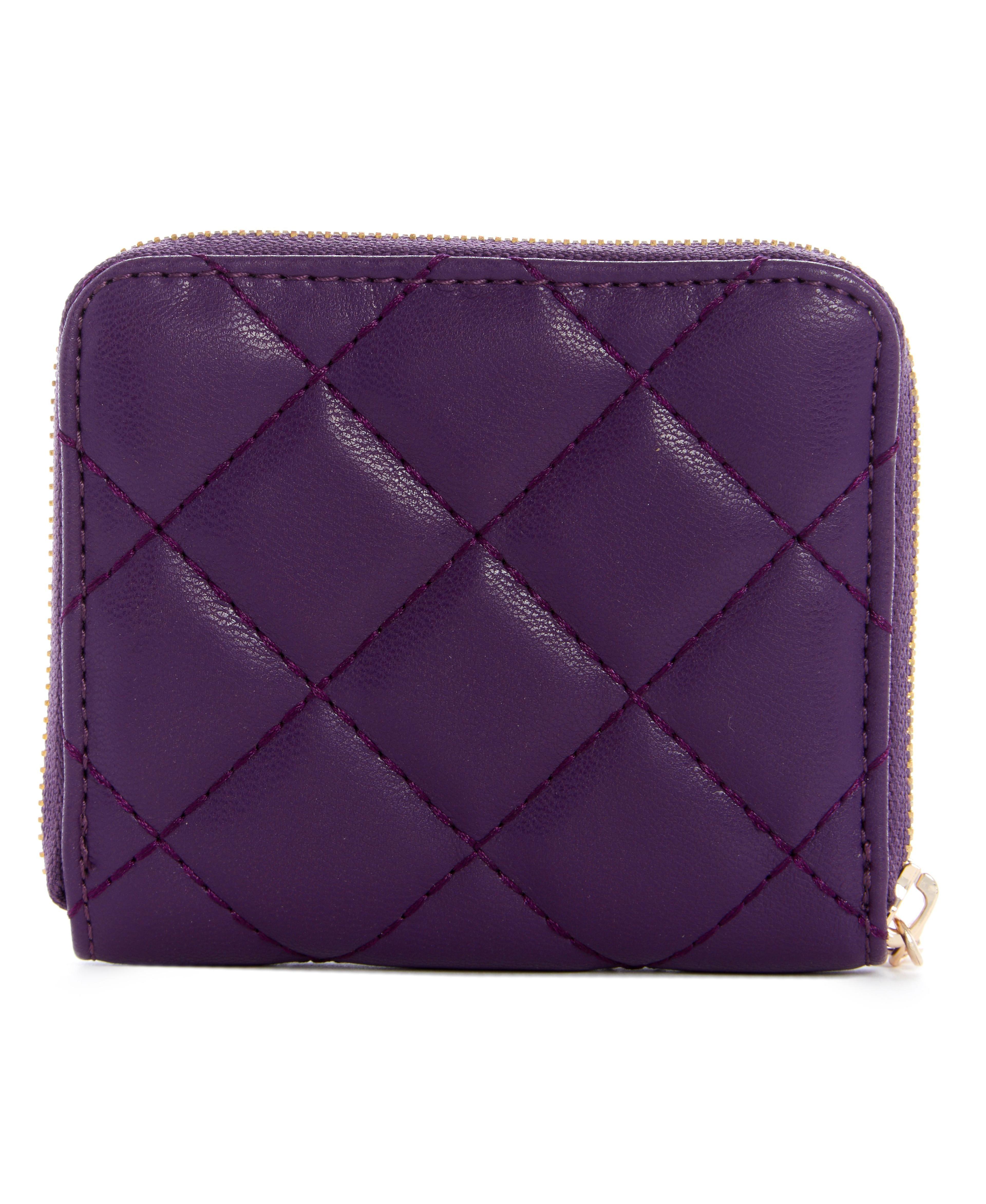 Billetera Cessily Slg Small Around Morado Guess-1