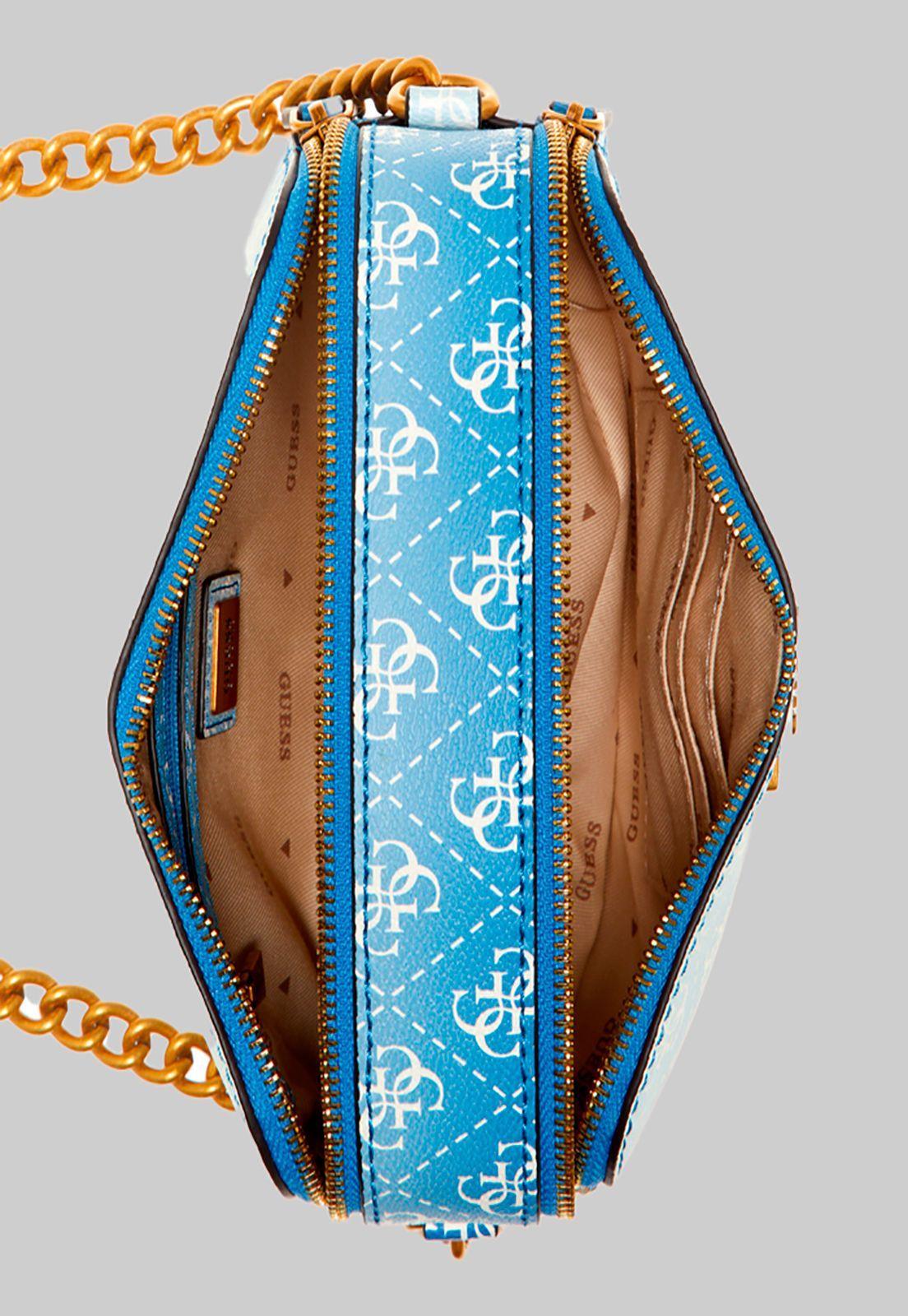 Cartera Noelle Crossbody Camera Iol Azul Guess-3