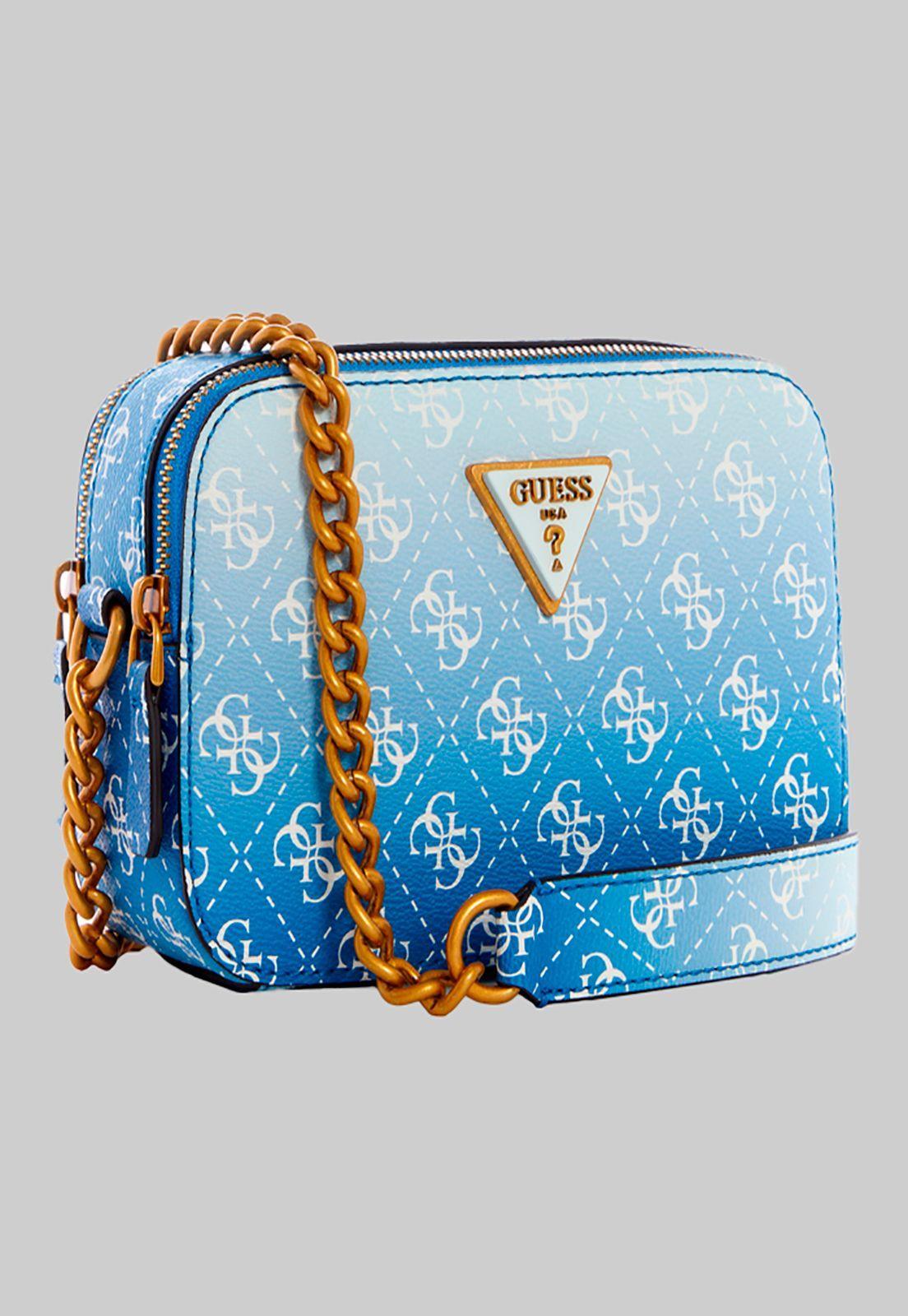 Cartera Noelle Crossbody Camera Iol Azul Guess-1