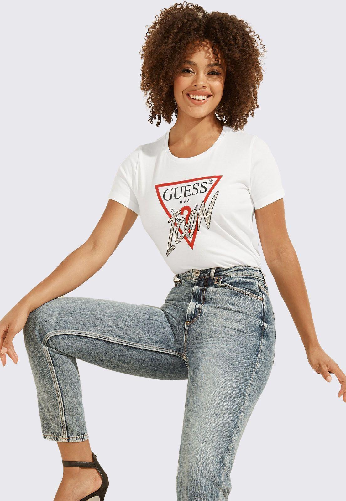 Polera Guess Ss Cn Icon Tee-0