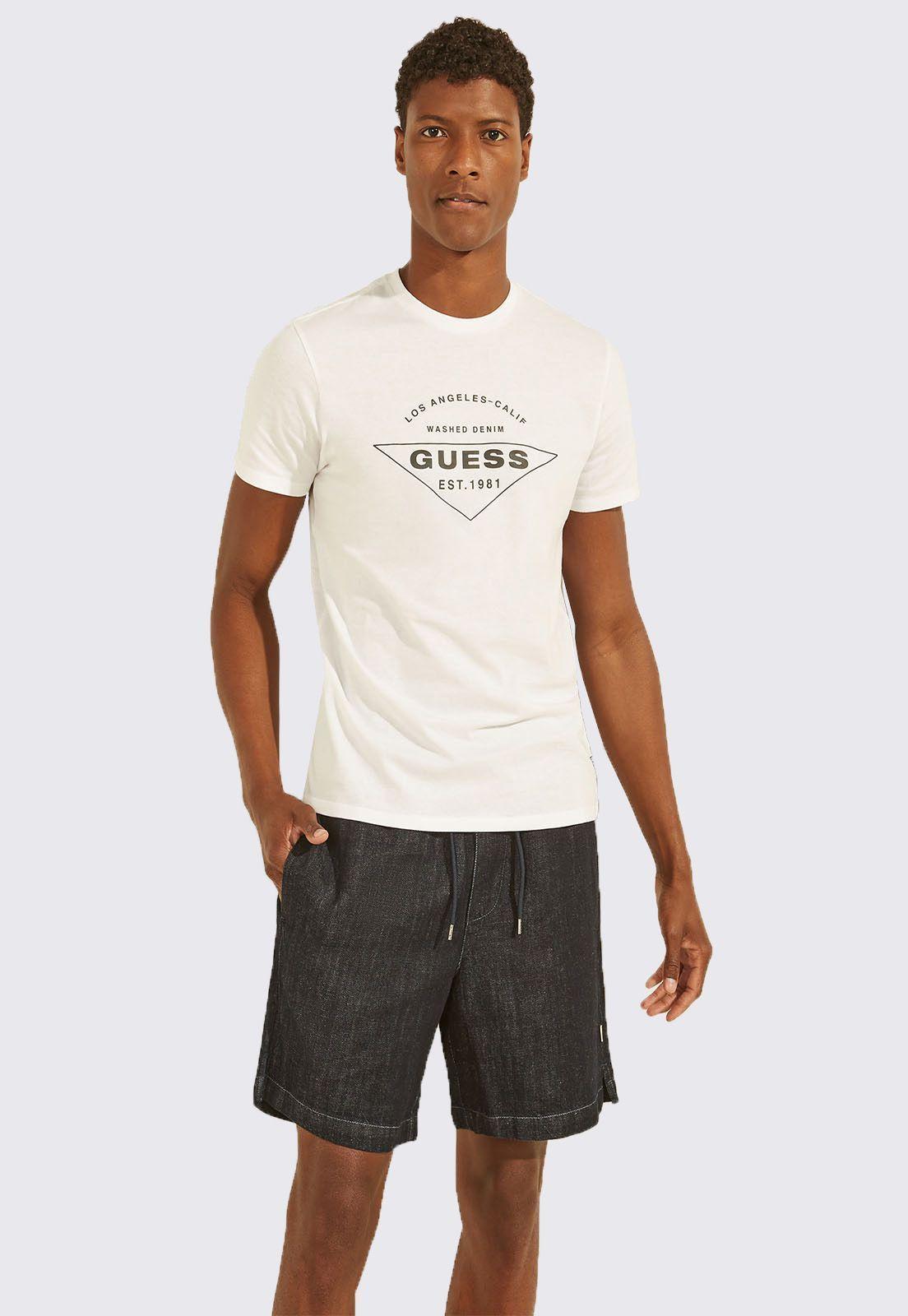 Polera Guess Ss La Calif Logo Tee-0