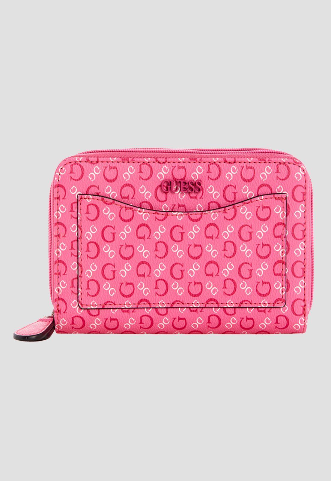 Billetera Tempe Double Around Pin Rosado Guess-0