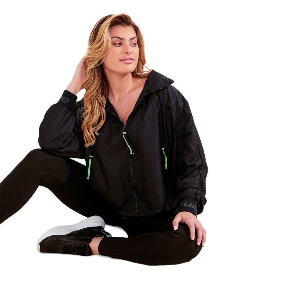 Poleron Cleo Windbreaker P31A Negro Guess-0