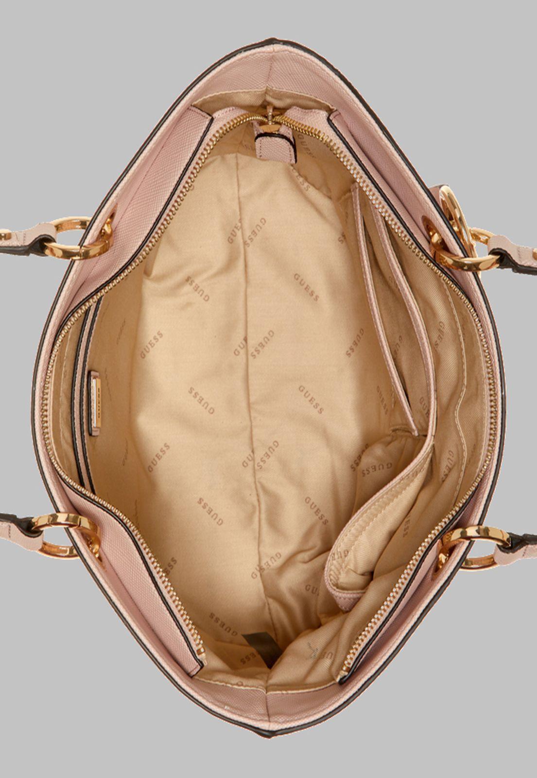 Cartera Guess Noelle Small Elite Tote Ltr Rosado-3