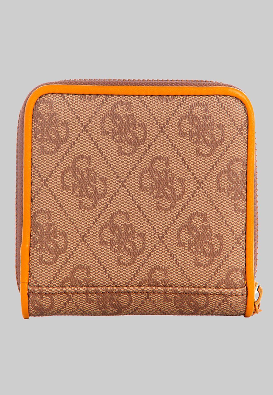 Billetera Izzy Slg Small Zip Around Amarillo Guess-1