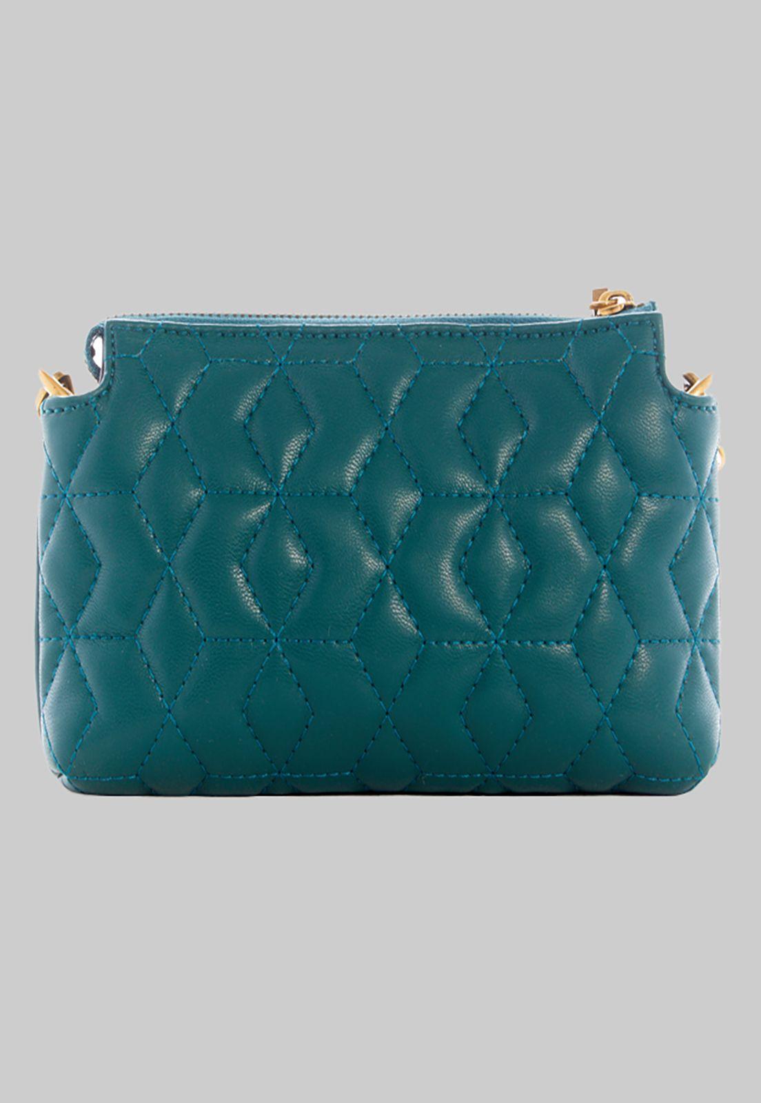 Mini Cartera Guess Elenia Mini Crossbody Top Zip For Verde-2