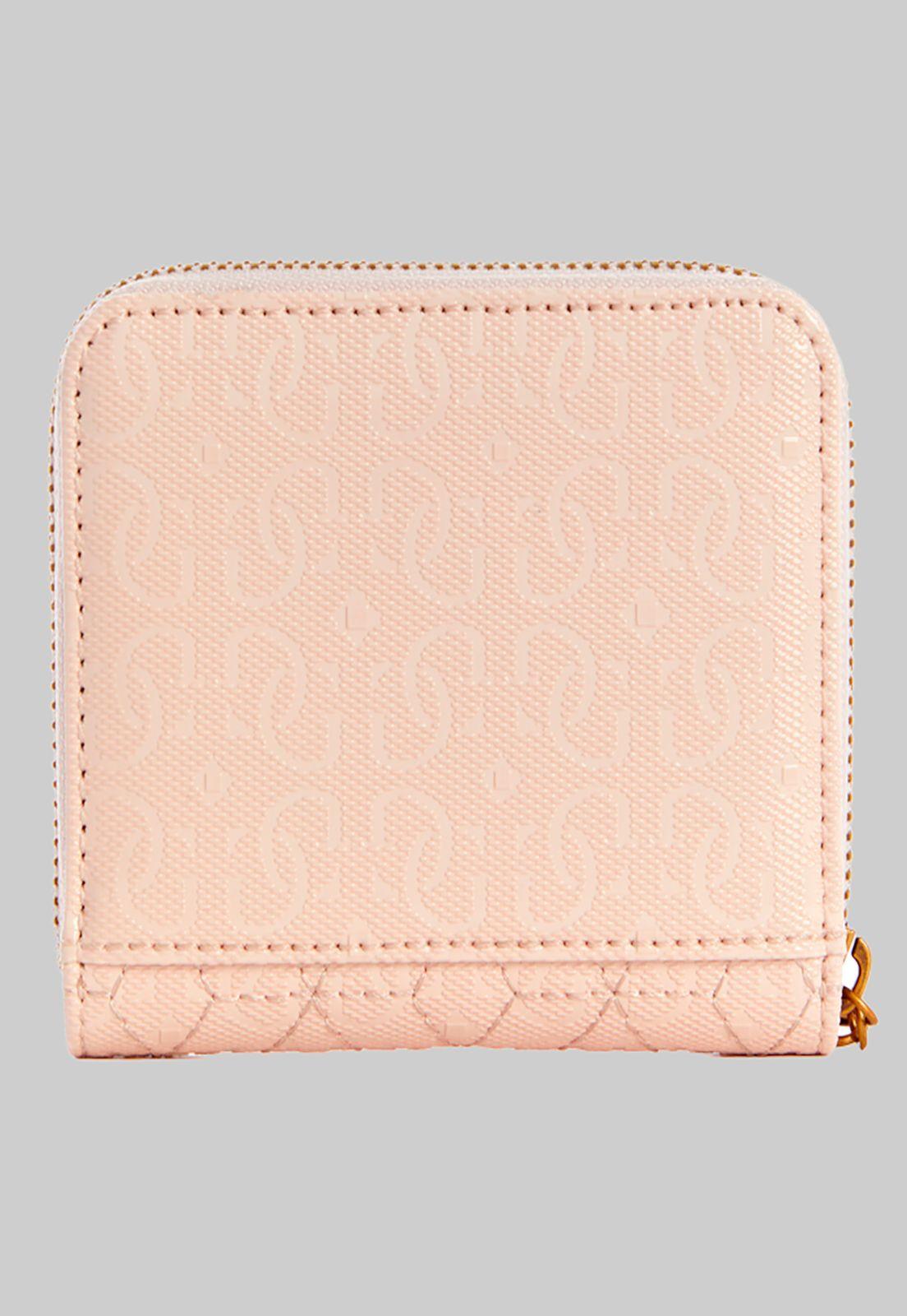 Billetera Isidora Small Around She Rosado Guess-1