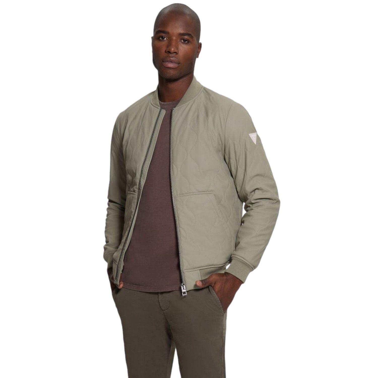 Chaqueta Guess Quilted Bomber G9D5 Gris-0