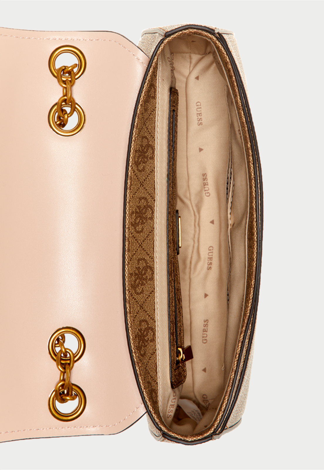 Cartera Rossana Convertible Xbody Lel Beige Guess-2