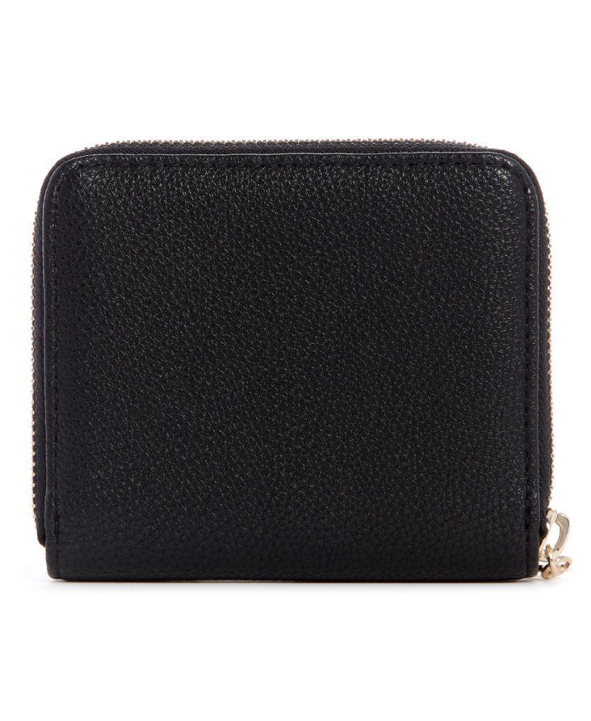 Billetera Guess Sandrine Slg Small Zip Around Bla Negro Tu-1
