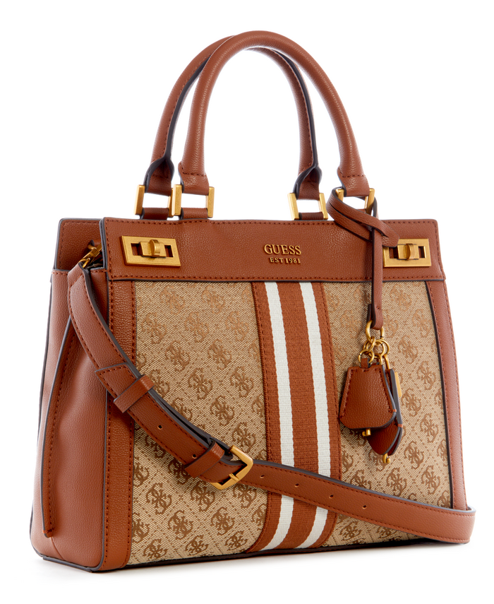 Cartera Guess Katey Luxury Satchel Llg Café-1
