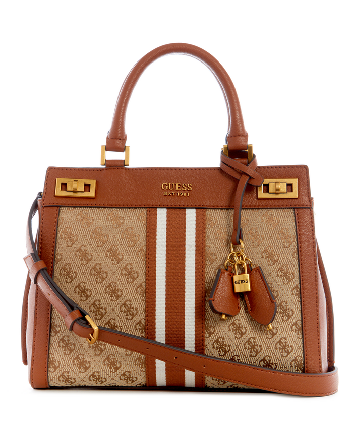 Cartera Guess Katey Luxury Satchel Llg Café-0
