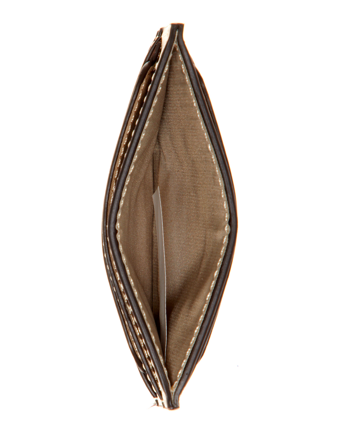 Billetera Guess Nell Logo Slg Card Holder Bga Café-2