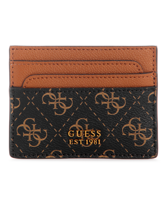 Billetera Guess Nell Logo Slg Card Holder Bga Café-0