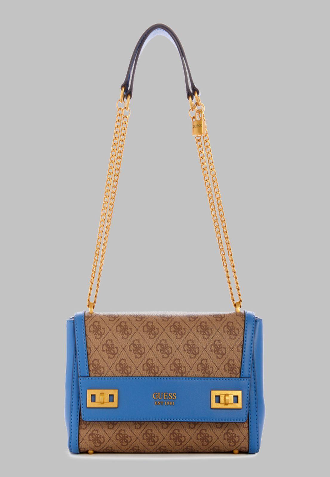 Cartera Guess Katey Flap Shoulder Bag Llb Azul-0