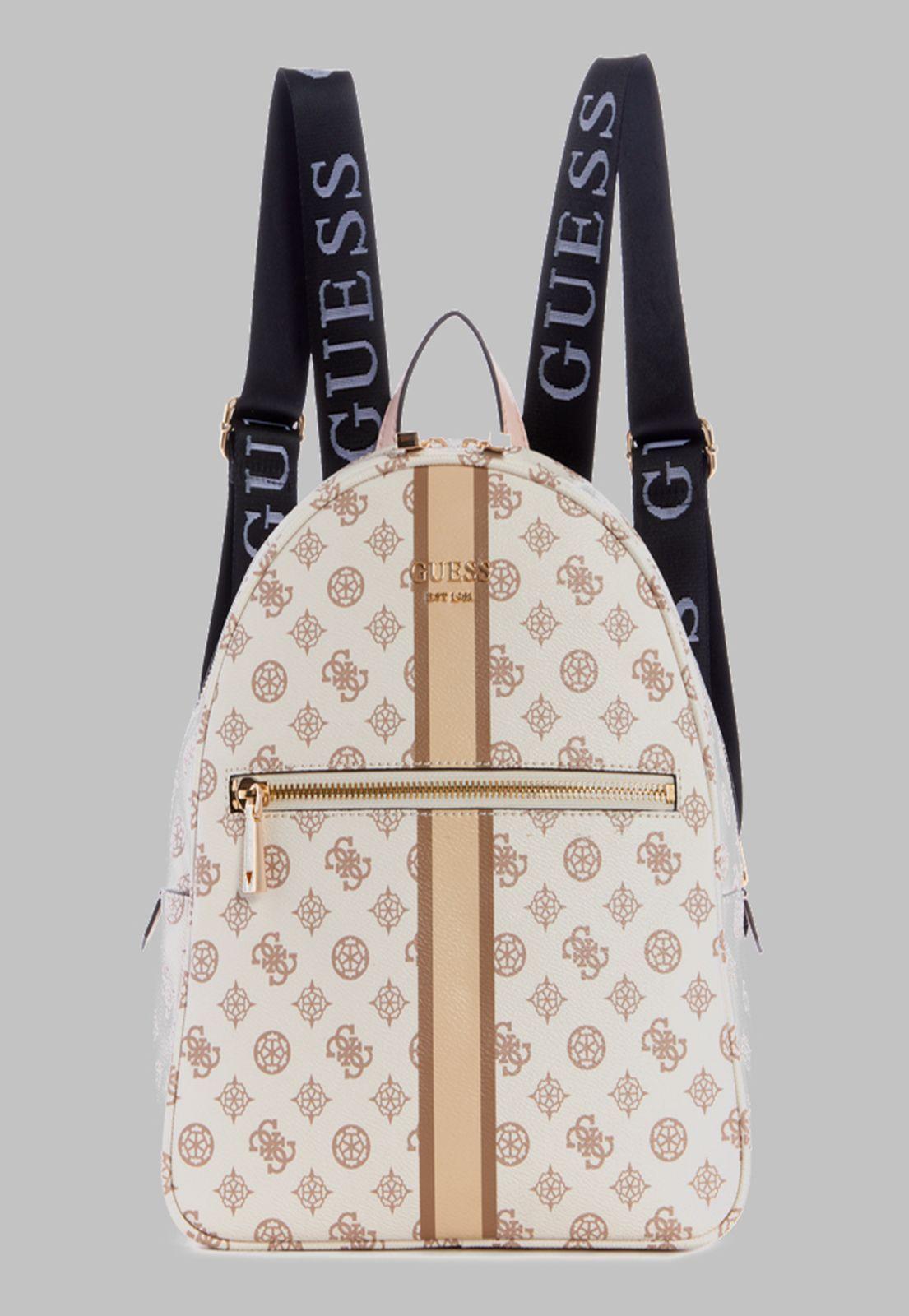 Mochila Guess Vikky Backpack Cru Crema-0