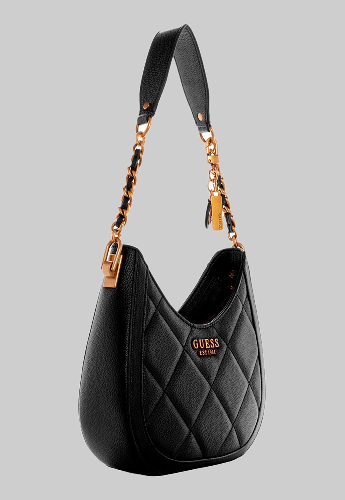 Cartera Abey Small Hobo Bla Negro Guess-1