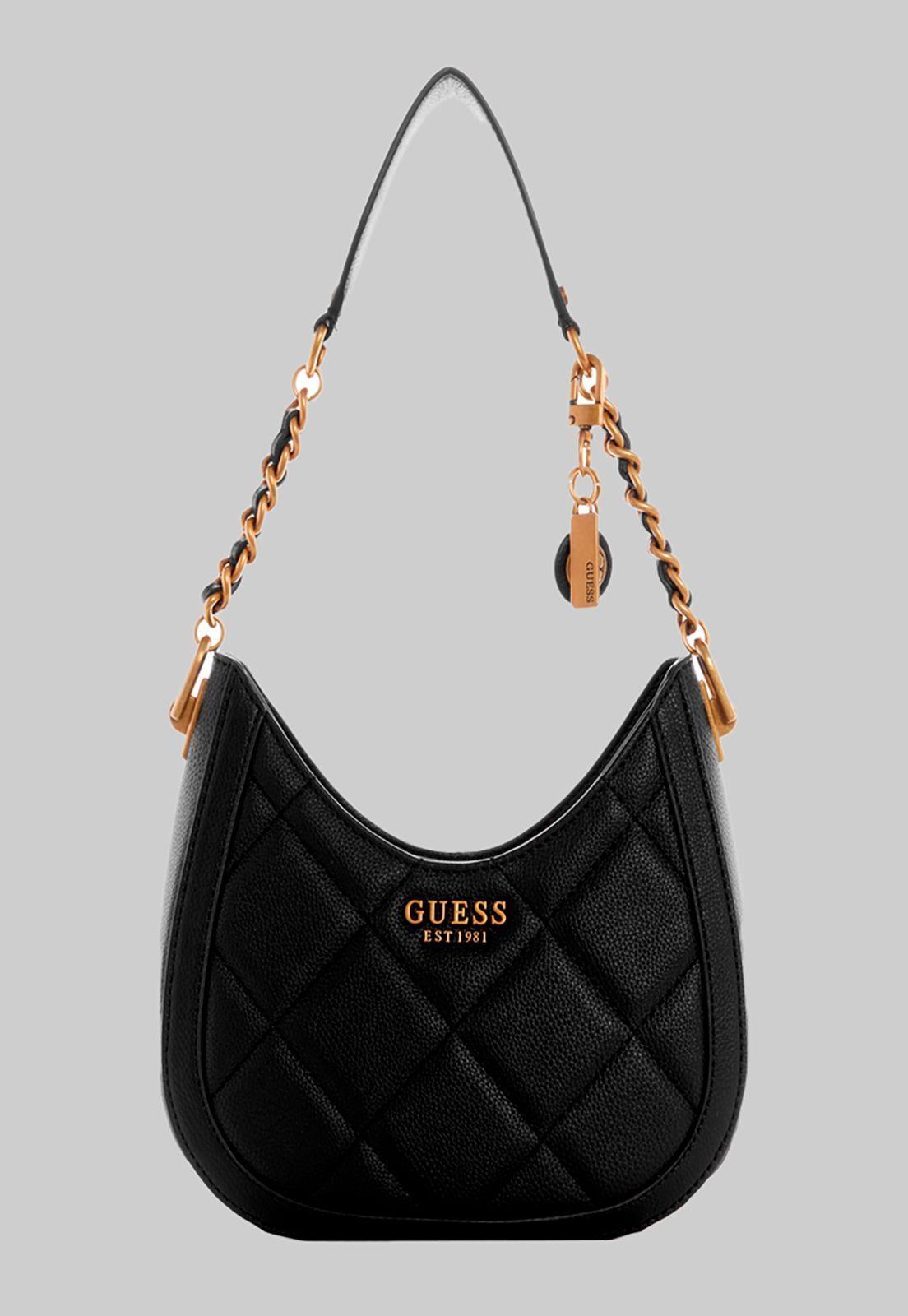 Cartera Abey Small Hobo Bla Negro Guess-0