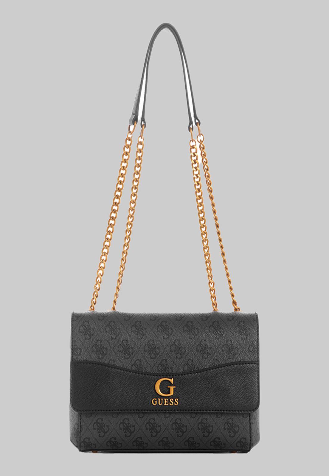 Cartera Guess Nell Logo Cnvrtble Xbody Flap Clo Carbon-0