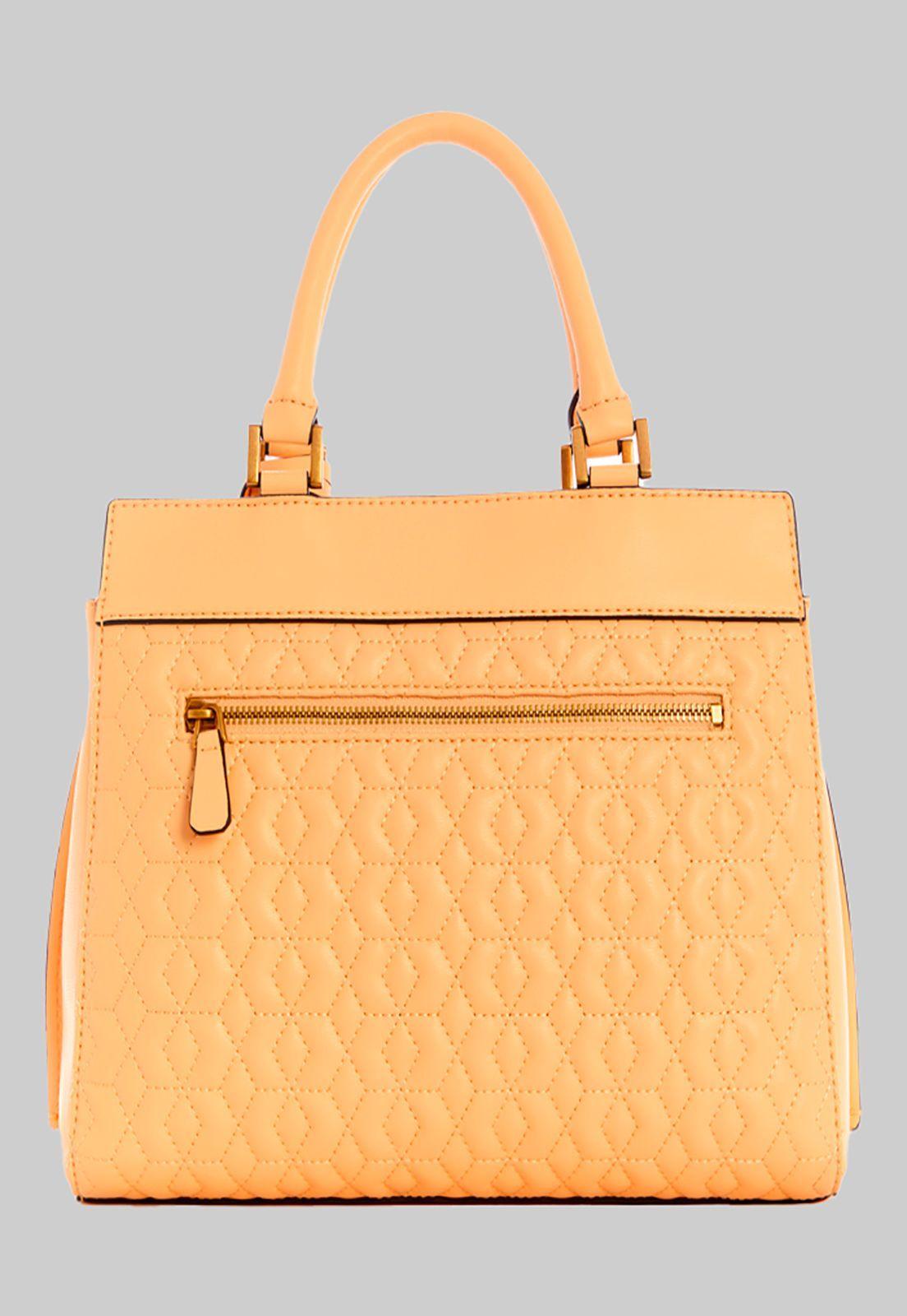 Cartera Katey Luxury Satchel Ppc Amarillo Guess-2
