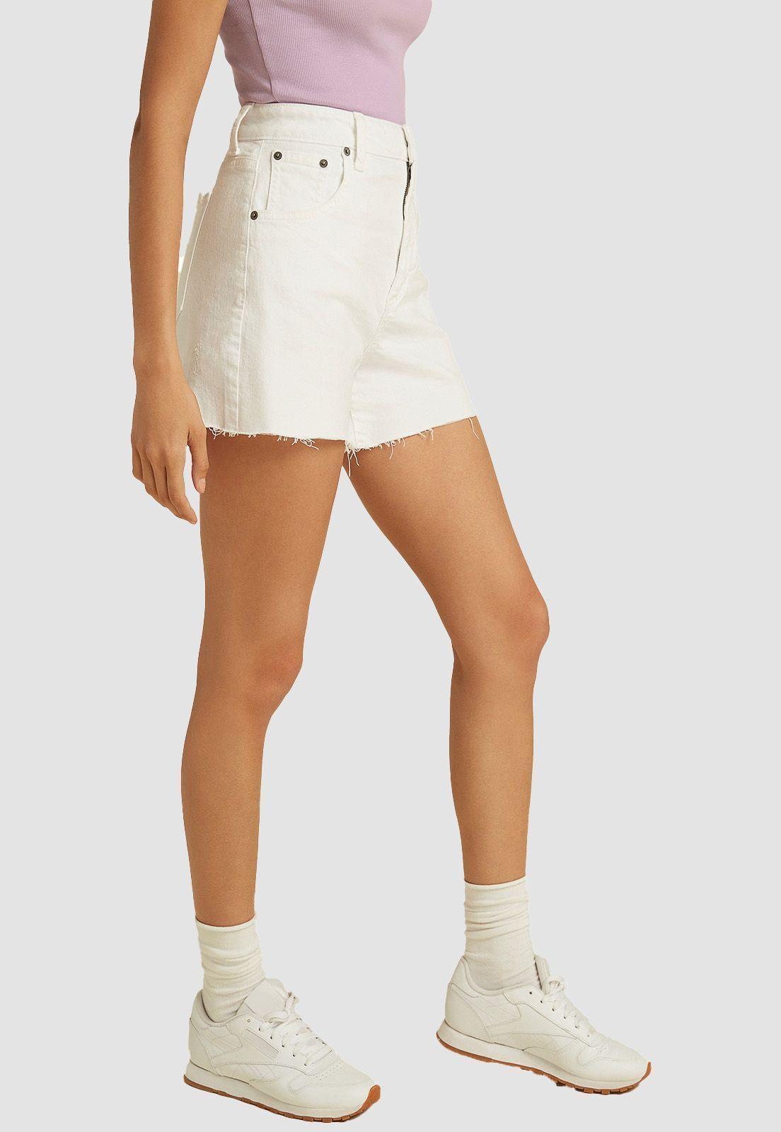 Short Guess Go Kit Wht Mid Thigh Short-2