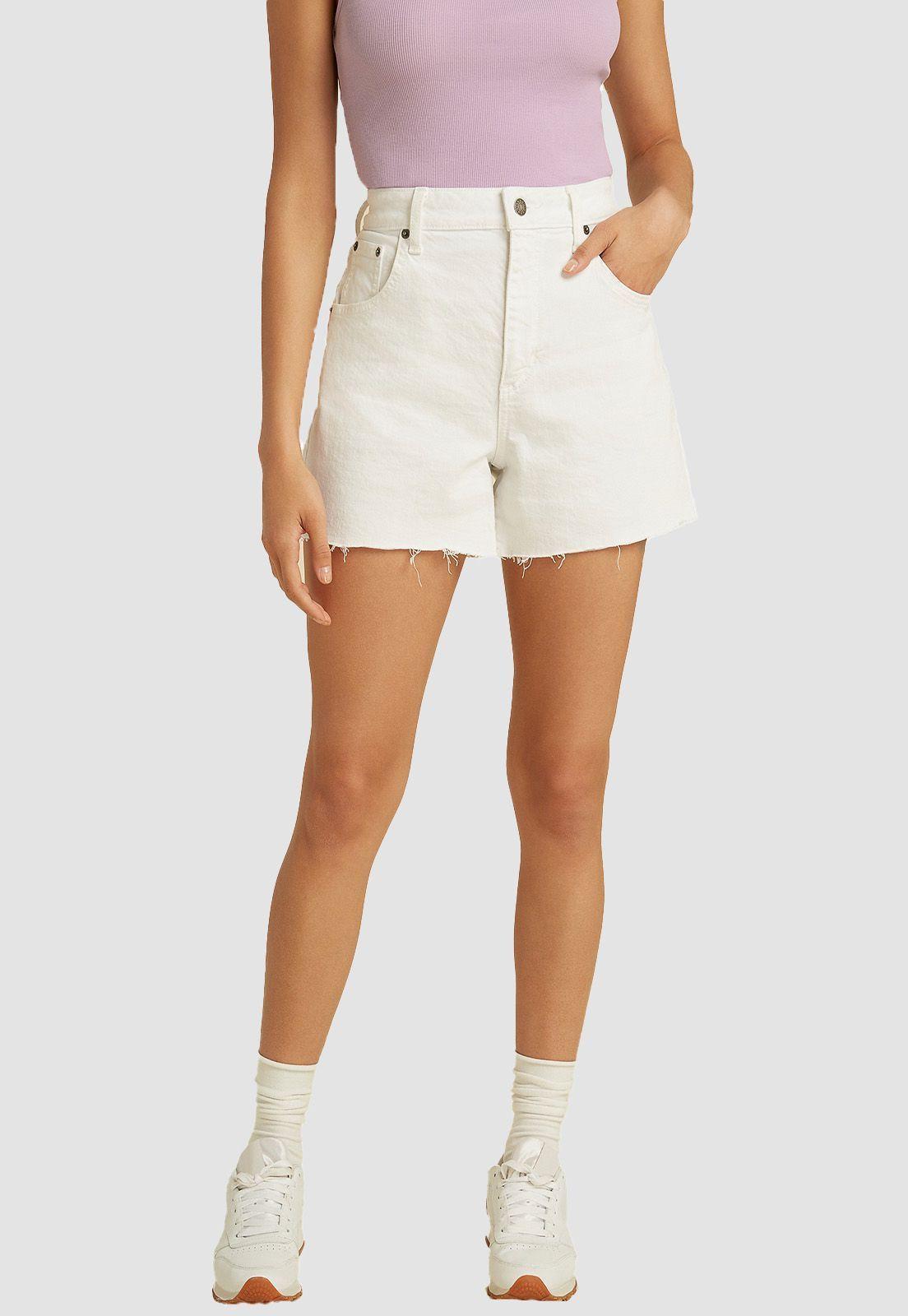 Short Guess Go Kit Wht Mid Thigh Short-1