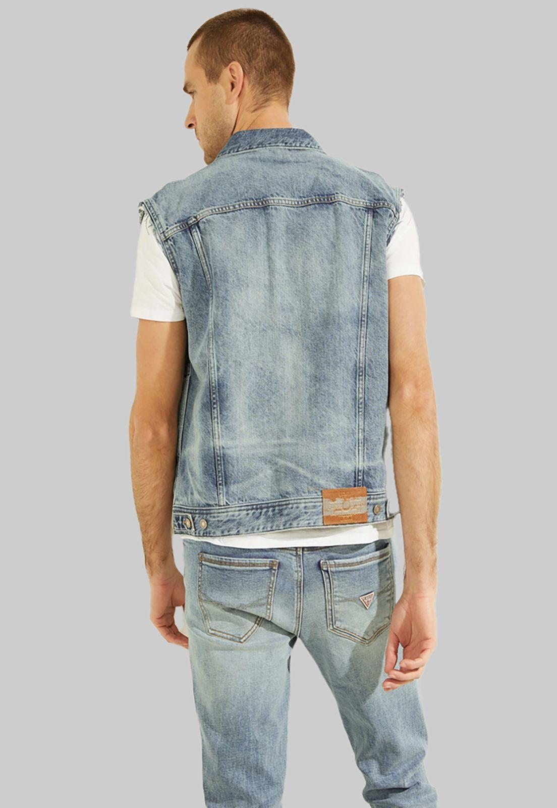 Chaqueta Dillon Vest Cip1 Denim Guess-4