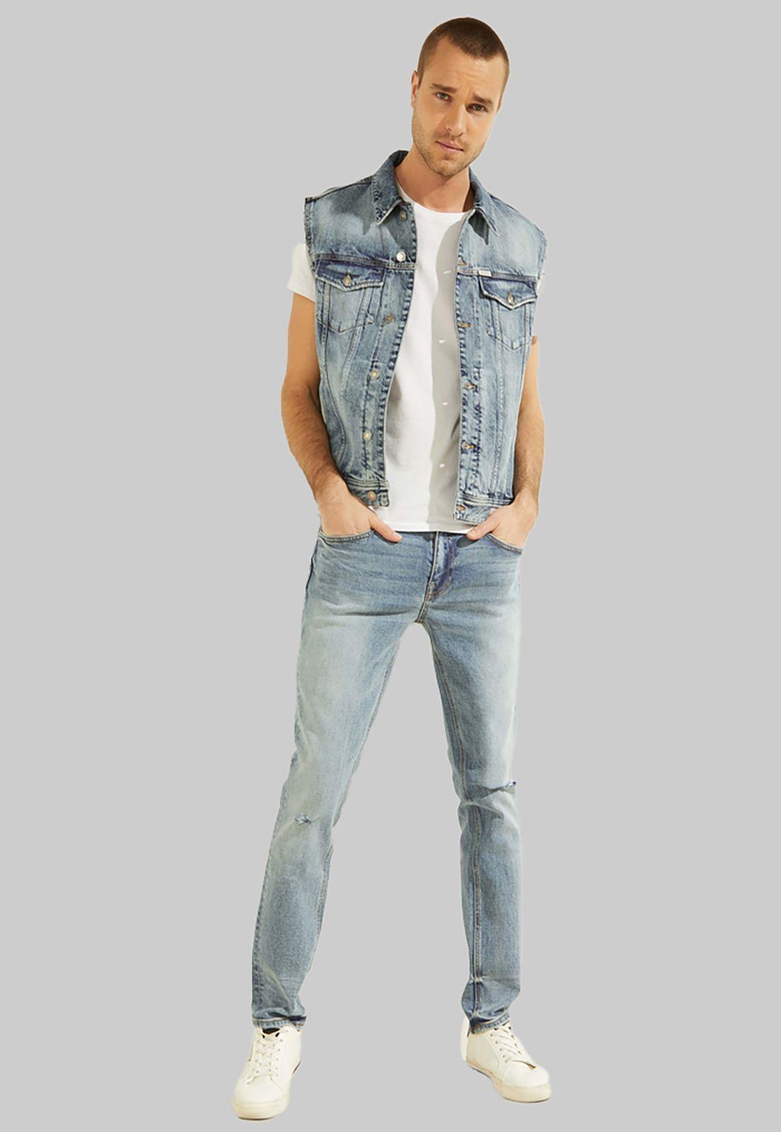 Chaqueta Dillon Vest Cip1 Denim Guess-1