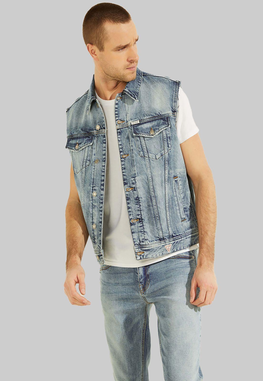 Chaqueta Dillon Vest Cip1 Denim Guess-0