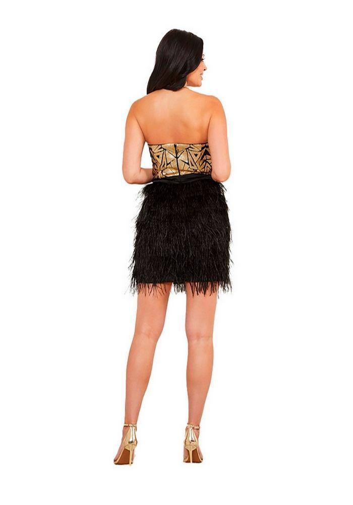 Vestido G Marciano Bronwyn Corset Dress JBLK NEGRO-2