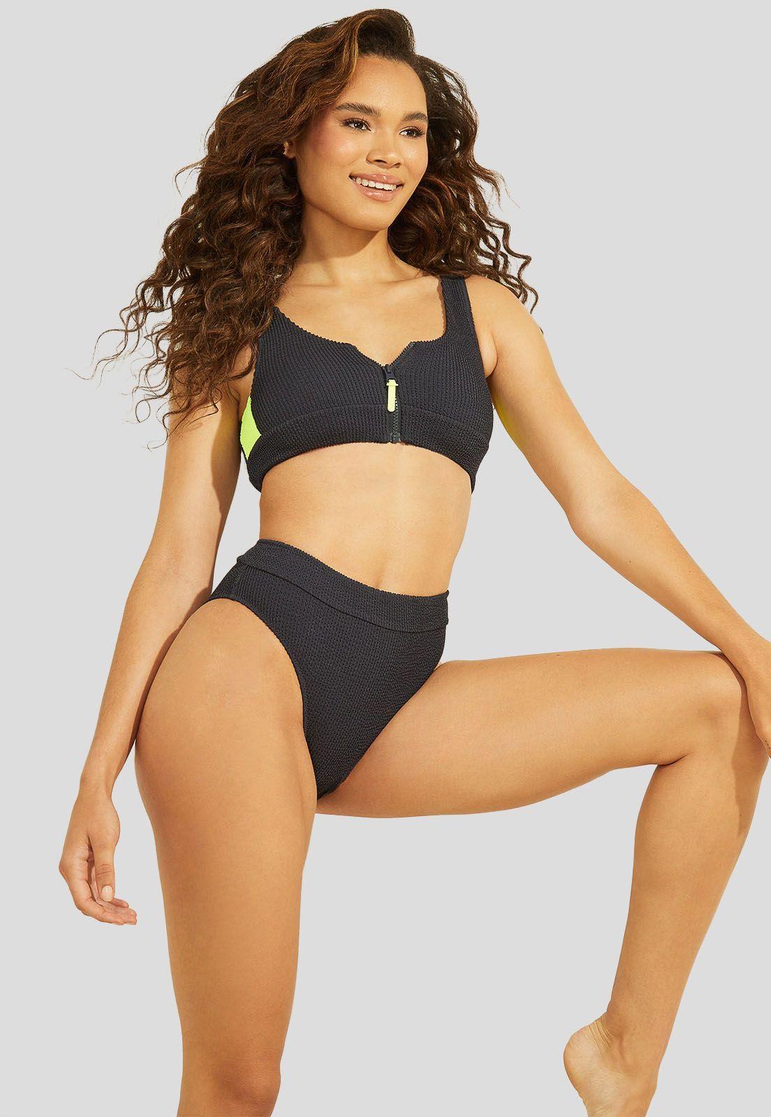 Parte Superior Amanda Bikini Top Zipper Guess-4