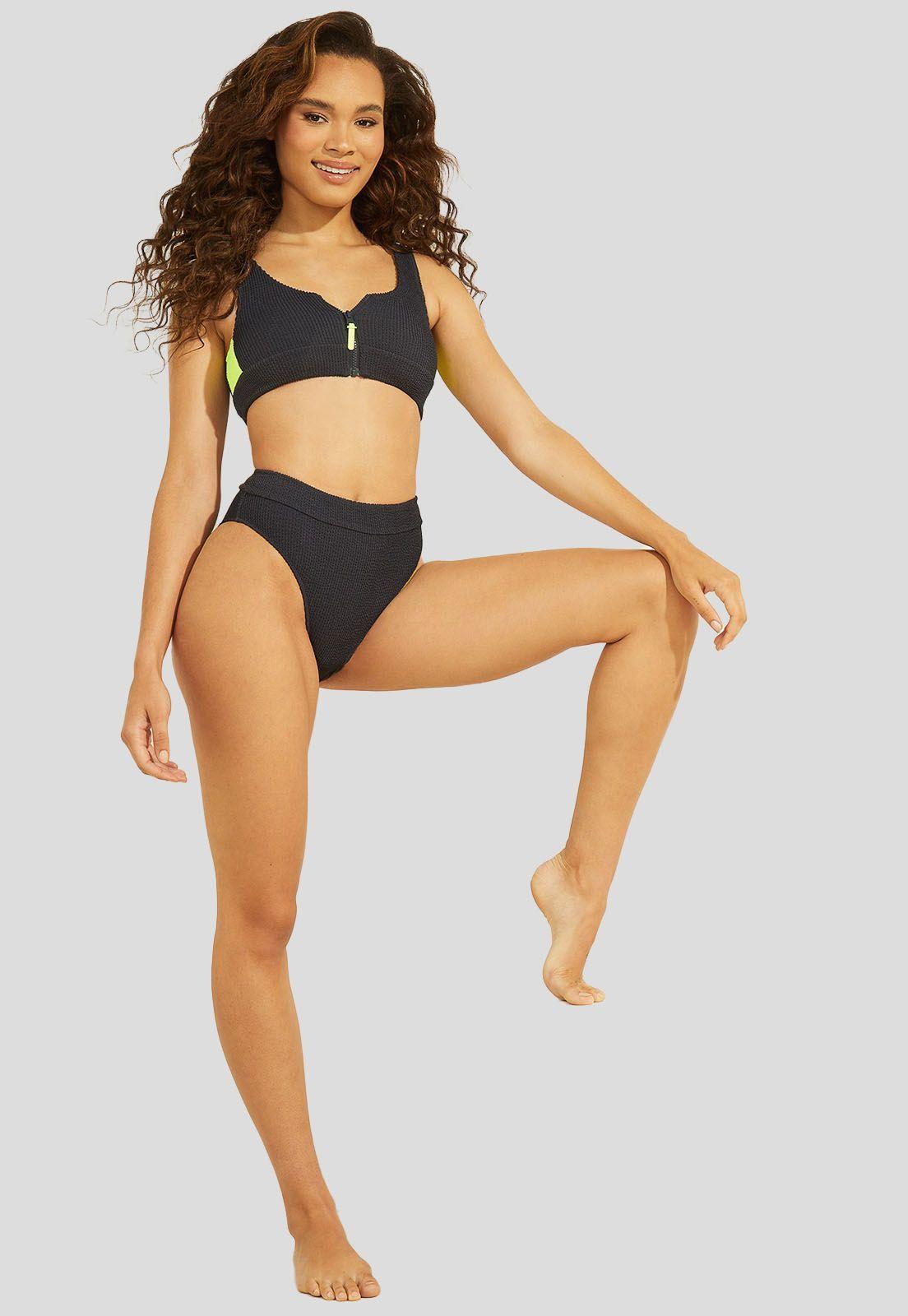 Parte Superior Amanda Bikini Top Zipper Guess-2